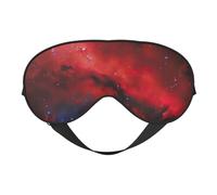 Red Blue Galaxy Print Functionality Outdoor Travel Eye Mask Breathable Camping Meditation Yoga Friendly
