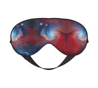 Red Blue Galaxy Print Sleeping Eye Cover Eyeshade for Men Women Plane Travel Nap Night Sleeping
