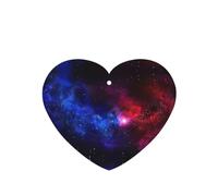 Red Blue Galaxy Printing 10 Pcs Car Air Freshener Fragrant Sheets,Car Hanging Accessories With Strings For Decor
