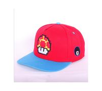 (Red Blue) Mario Luigi Super Baseball Trucker Hat Cap Adjustable Hip Embroidery Cap Hop