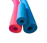 Red/Blue Soft Insulation Rubber Tubing Lagging Tube Length 1.8m 2m Scaffold Hose Slip Resistant Pipe Insulation for Pipe Freeze and Sharp Edge,Exercise Machine Handle(Blue,48mmx20mmx2m)