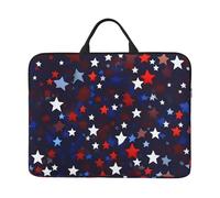 Red Blue Stars Basics 16.5" Waterproof Laptop Tablet Carrying Bag