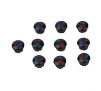 Red Blue Temperature Markers for Mixer for taps 10 Pack Red Blue(Black) | Prevent scalding, clear red blue distinction, fits 6.7mm holes, plastic, 10pcs value pack