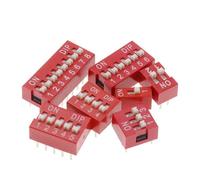 Red Blue Toggle Switch Spacing 2.54MM DIP Dial The Code 1 3 4 5 6 7 8 9 10 12 PIN Quick 10Pcs(8,10pcs 2p)