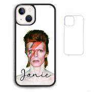 Red Blue Vintage Retro David Lightening Bolt Bowie Custom Black White Clear Compatible With iPhone 6 7 8 SE 2020 X XR XS 11 12 13 14 15 16 16E Pro Max Plus Mini Bumper Case Custom Personalised Name