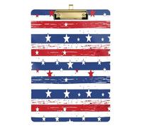 Red Blue White Stripes White Stars clipboards with folders Hard Board for Volleyball Baseball Coaches Size 9 x 12.5 Tabla para escribir