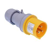 Red Blue Yellow Industrial Inline Plug Coupler IP44 Connector (16A, Yellow 110V)