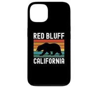 Red Bluff California USA Flag Vintage Cali Bear Sacramento Case for iPhone 13