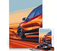 Red BMW SUV Speeding Hard Jigsaw Puzzle for Adults 1000 Pieces Mind Puzzle Calm Relax Art Assembly (38x52cm)