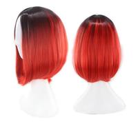 Red Bob Wig Synthetic High Temperature Fibre Cosplay