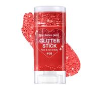 Red Body Glitter Stick - Sparkly Chunky Holographic Face & Hair Glitter Makeup, Sequins Stick for Lips Nails, Halloween Party Face Paint Stick