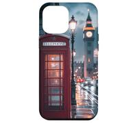 Red Booth Clocktower Art Colors Travel London Case for iPhone 12 Pro Max