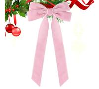 Red Bow - Christmas Bows Red - Christmas Bows | Christmas Bows For Crafting | Bright Red Christmas Tree Bows | Bow Garland Christmas | Christmas Tree Velvet Bows For Indoor/Outdoor Holiday Decor