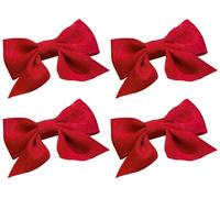 Red Bow Hair Clip Large Cute Hair Accessories for Girls Big Red Bows Hairpins for Irthday Parties Cheerleading Children's Day Christmas and Other Festive Occasions 4pcs