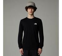 Red Box Cotton T-Shirt with Logo Print and Long Sleeves Black