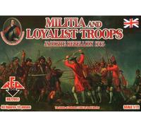 Red Box RB72051 - 1:72 Militia+Loyalist Troops 1745, Jacobite Rebellion - New