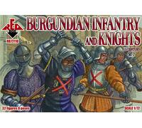 Red Box RB72110 - 1:72 Burgundian Infantry and Knights, 15th Century Set 2