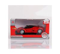(Red (boxed)) Jiaye simulation alloy car model 1:32 Rafa sound and light pull back children's toy car model