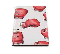 Red Boxing Gloves Leather Refillable Notebook with 90 Sheets Travel A5 Notebooks Writing Journal Personal Planner