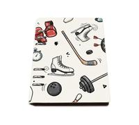 Red Boxing Gloves Notebook, Pu Leather A5 Notebooks, Lined Paper Notebook for School 180Pages/90Sheets, Lined Book for School, Notepads Work, Journaling Supplies Journal Diary