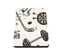 Red Boxing Gloves Notebook, Pu Leather Notebooks, Lined Paper Lined A5 Notebook 180Pages/90Sheets, Notepad for School, Book for Note Taking, College Supplies Journal Diary