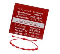 Red Braided Nylon Wristband Customizable Length for Men Women Luck Seekers