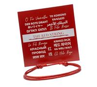 Red Braided Nylon Wristband Customizable Length for Men Women Luck Seekers