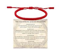 Red Braided Nylon Wristband Customizable Length for Men Women Luck Seekers