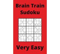 Red Brain Train Sudoku Book, 9x9 Puzzles, 200 Pages, 5x8, Very Easy