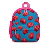 Red Brains Pattern Funny Laptop Backpack Cute Rucksack Casual Travel Daypack Lightweight Bookbag Gift for Men Women
