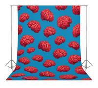 Red Brains Pattern Personalised Backdrop Background Foldable Photography Cloth Funny Photo Tabletop Backdrops