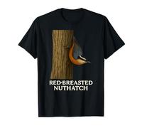 Red-Breasted Nuthatch Tee: Wild Bird Nature Lover Design T-Shirt