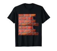 Red Brick Wall Easy Costume Adult T-Shirt