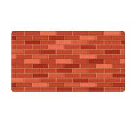 Red Brick Wall Texture Printed,Mouse Pad Large Desk Pad Computer Keyboard Mouse Mat with Non Slip Rubber Base 40 x 70 cm