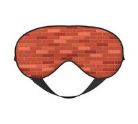 Red Brick Wall Texture Sleep Eye Mas Light Blocking Night Eye Blinder Travel Essential Gifts Women Men Sleep Mask