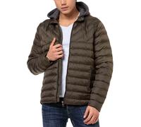 Red Bridge Men Jacket Quilted Jacket with Hood
