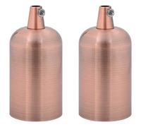 (red bronze, 41 x 86 mm) vidaXL Lamp Holders 2 pcs Red Bronze E27 lamp base screw-in socket bulb holder