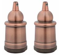 (red bronze, 47 x 103 mm) vidaXL Lamp Holders 2 pcs Red Bronze E27 lamp base screw-in socket bulb holder