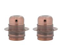 (red bronze, 59 x 60 mm) vidaXL Lamp Holders 2 pcs Red Bronze E27 lamp base screw-in socket bulb holder