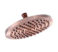 Red Bronze Shower Head 205mm Stainless Steel & Copper 360° Adjustable Dual Wall & Ceiling Mount Luxurious Rainfall Experience Easy Installation Modern Bathroom Upgrade