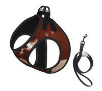 Red Brown Cowhide Compact Pet Suspender Vest-The Perfect Small Pet For A Comfortable Walk