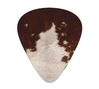 red brown cowhide print Guitar Picks 12 Pack Assorted Thickness for Guitar,ukulele,0.46/0.71/0.96mm