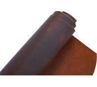 Red Brown Tooling Sewing Craft Leather Square 1.8-2.0mm Thick Cowhide Crazy Horse Leather Hide Handmade Arts Craft Supplies (12"x12")