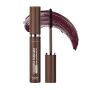 Red Brown Waterproof Mascara - Colorful Long Lasting Mascara with Fiber for Volumizing & Thickening - Smudge-Free & No Clumping Formula for Natural, Defined Lashes (brown)