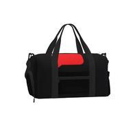 Red Bubble Sports Duffel Bag with Shoe Compartment-Lightweight Gym Weekender for Men Women, Waterproof Travel Tote with Wet Pocket