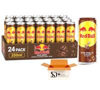 Red Bull Cold Brew Coffee Flavoured Energy Drink 24 x 250ml - Ready-to-Drink Coffee Energy Beverage, 24 Pack, 6L Total, Bulk Multipack for Home, Office & Events