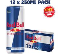 RED BULL ENERGY DRINK 250ml CLASSIC 24x250ml 12 x 250ml RED BULL 12 Pack of 250m