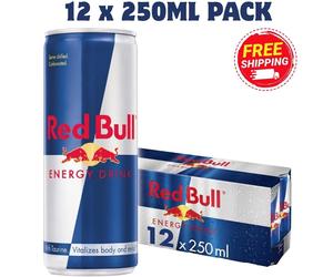 RED BULL ENERGY DRINK 250ml CANS ORIGINAL CLASSIC MULTIPACK BULK 8 12 24 PACK UK