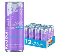 Red Bull Energy Drink, All Editions, Gives You Wiings Fresh Stock (12 Cans x 250ml, Lilac Edition Sugarfee)