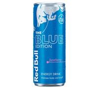 Red Bull Energy Drink, All Editions, Gives You Wiings Fresh Stock (24 Cans x 250ml, Blue Edition Juneberry)